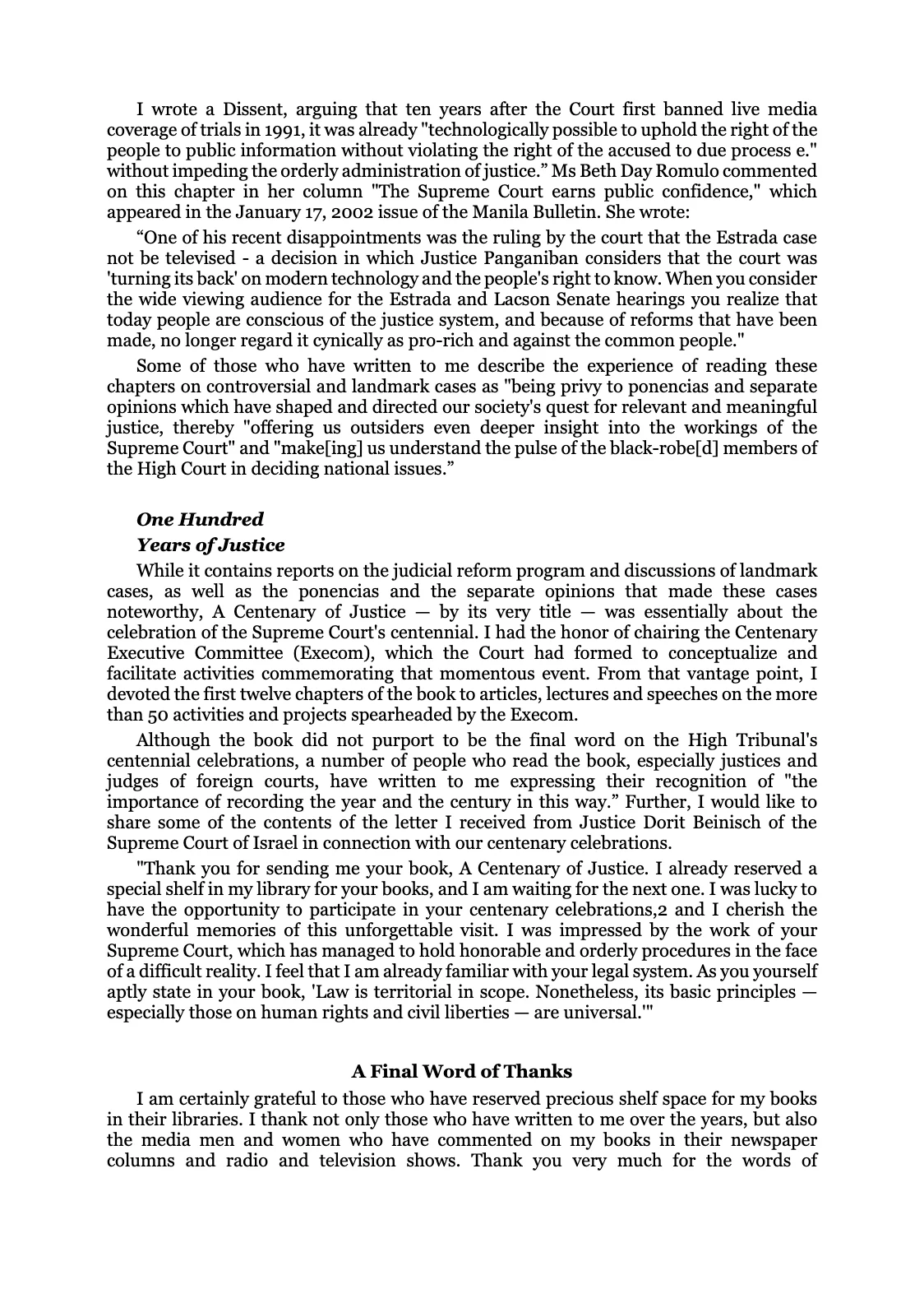 Reforming the Judiciary, page 84