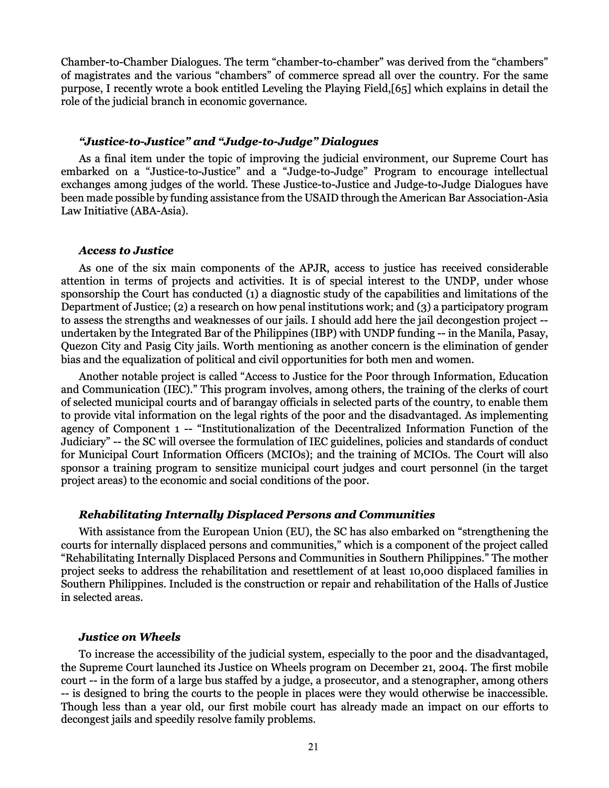 Judicial Renaissance, page 21