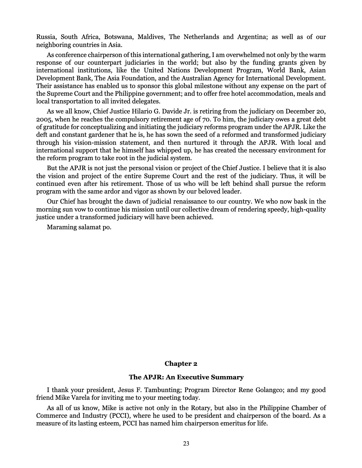Judicial Renaissance, page 23
