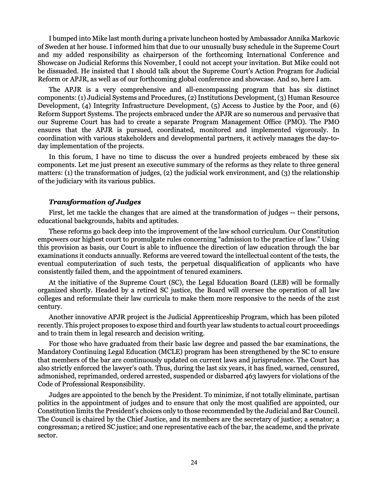 Judicial Renaissance, page 24