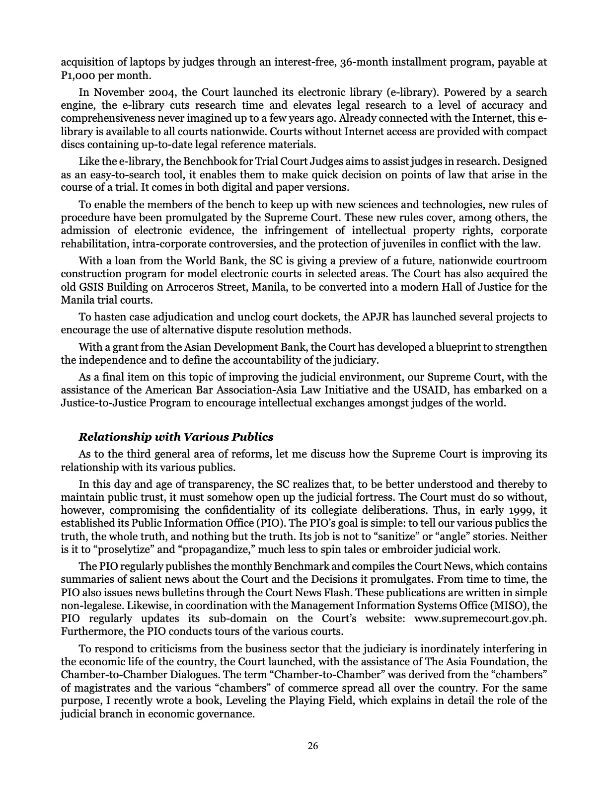 Judicial Renaissance, page 26