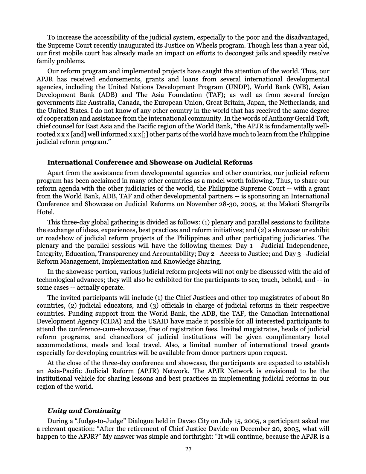 Judicial Renaissance, page 27