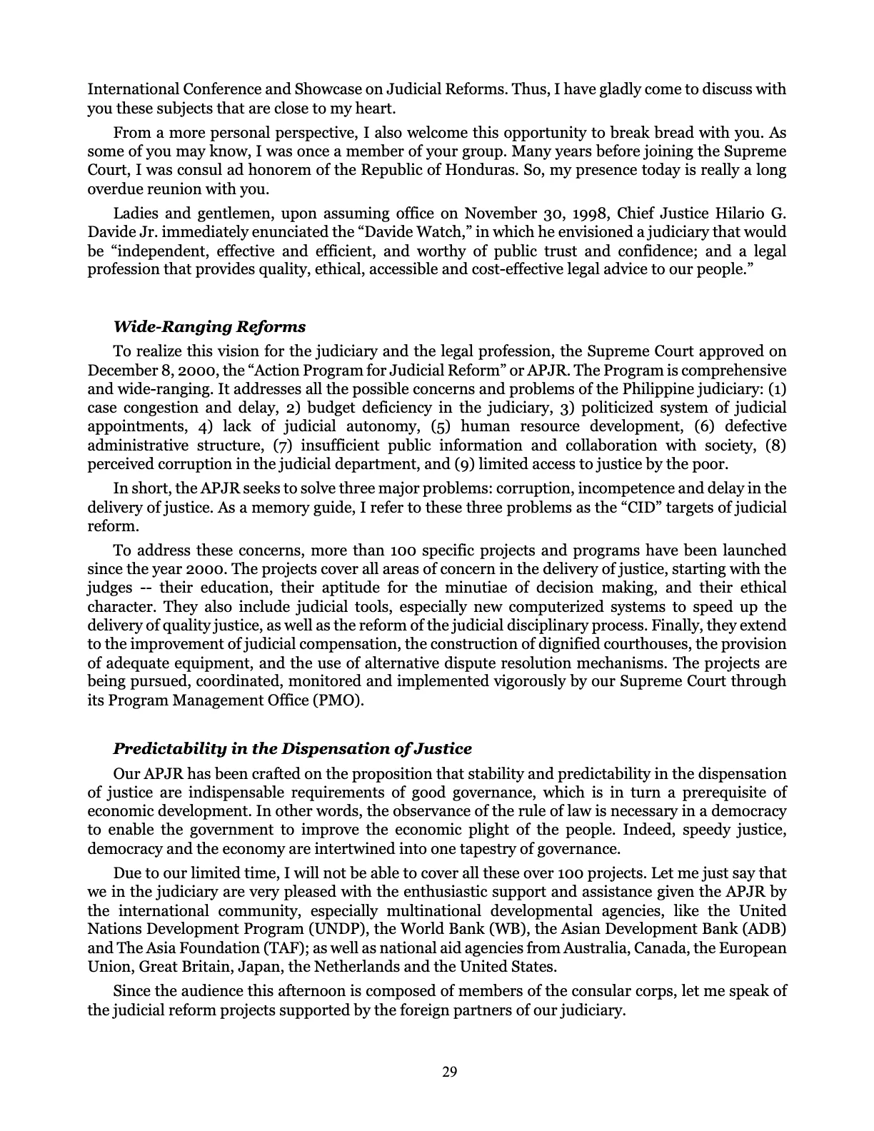 Judicial Renaissance, page 29