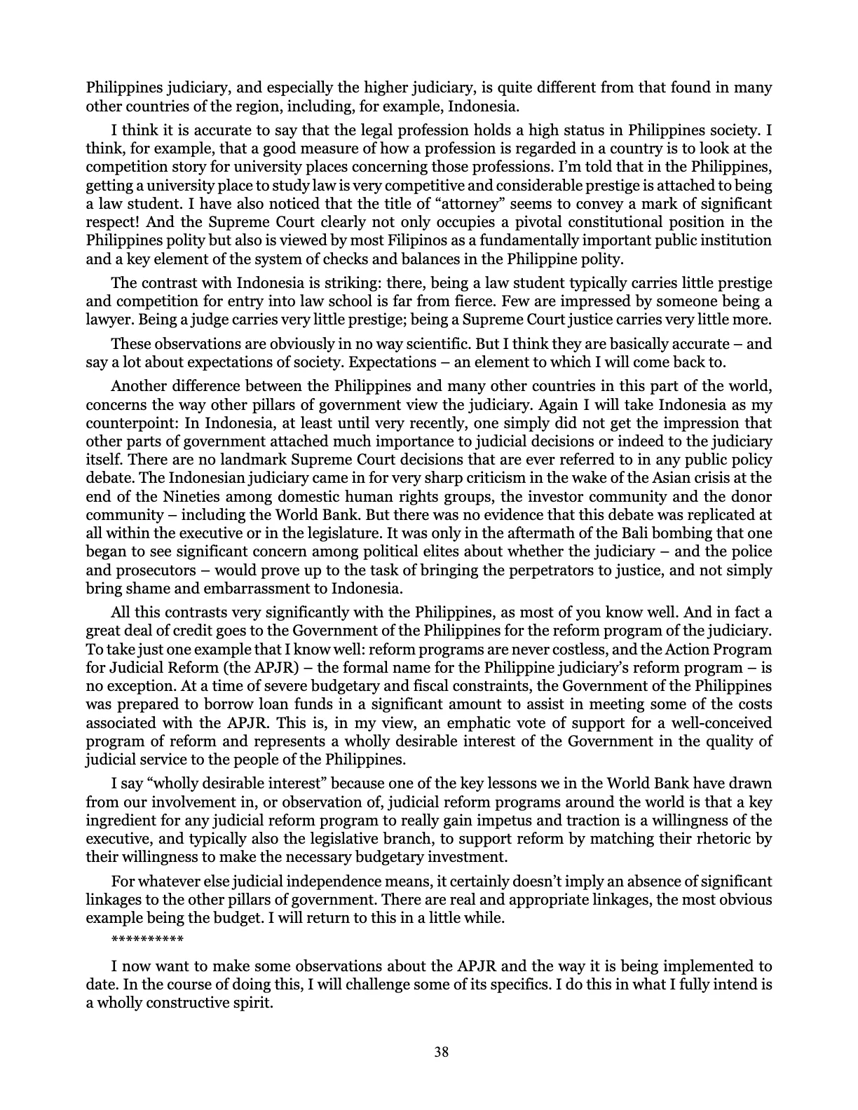 Judicial Renaissance, page 38
