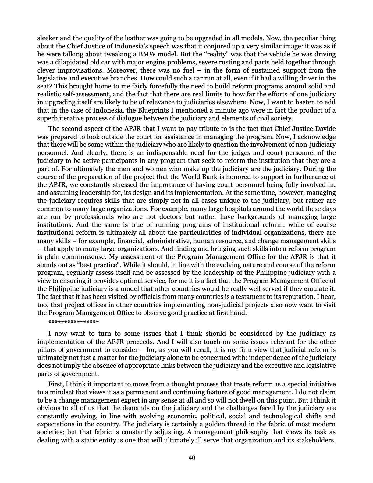 Judicial Renaissance, page 40