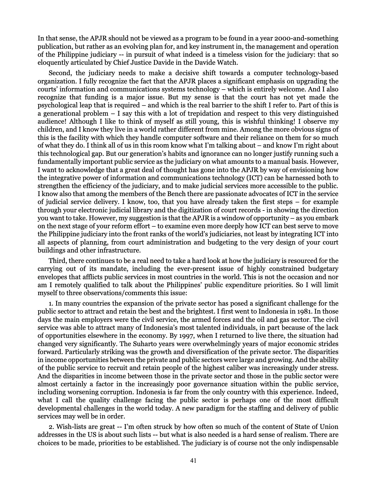 Judicial Renaissance, page 41