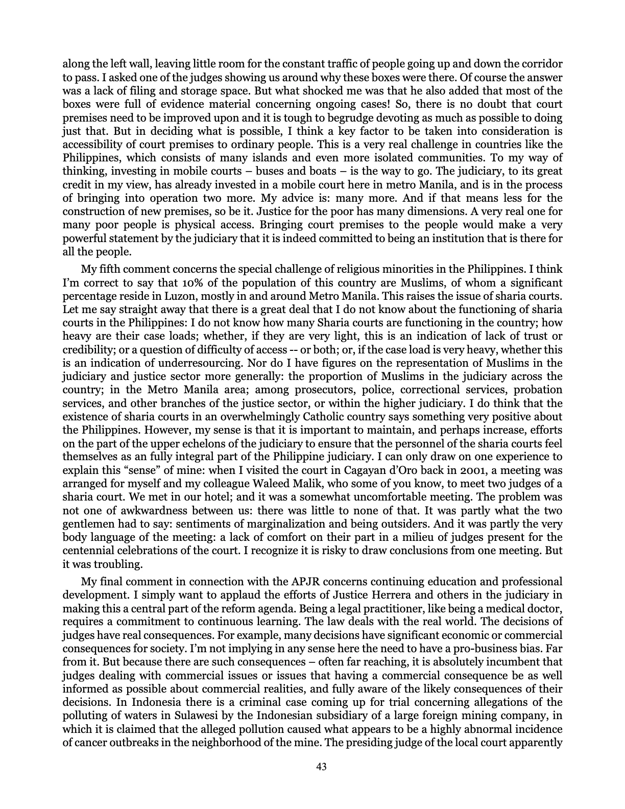 Judicial Renaissance, page 43