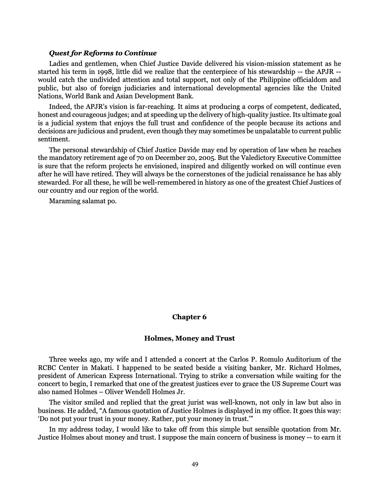 Judicial Renaissance, page 49