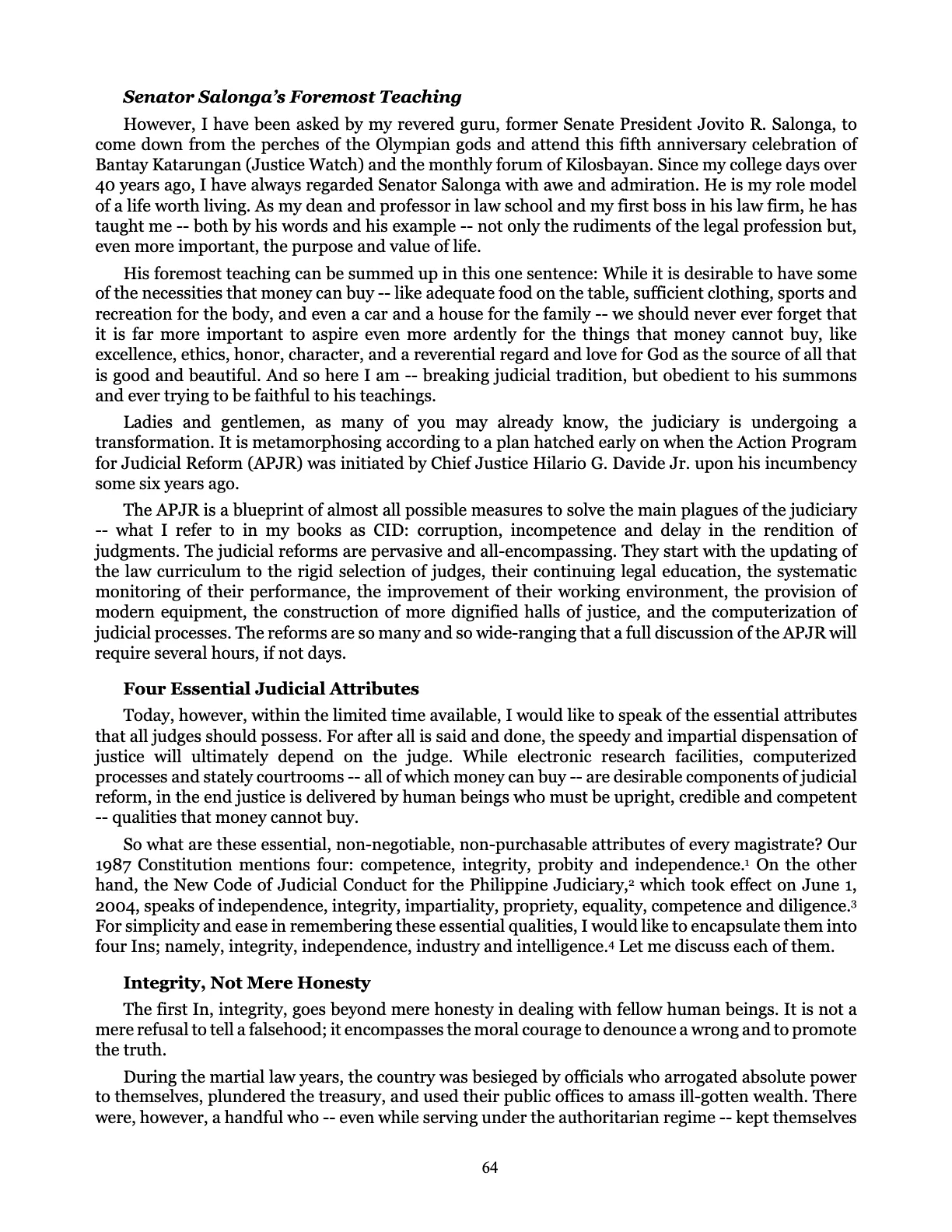 Judicial Renaissance, page 64