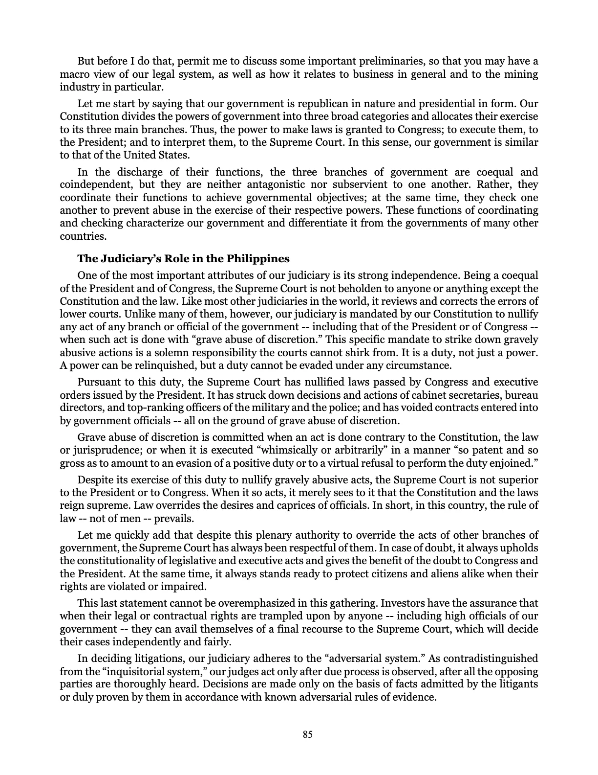Judicial Renaissance, page 85