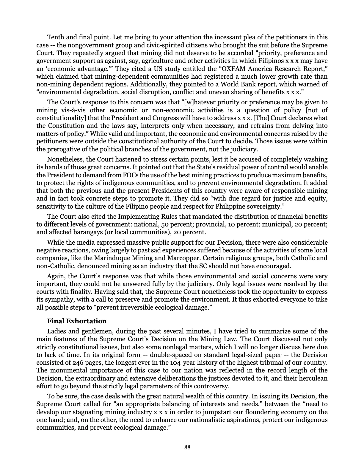 Judicial Renaissance, page 88