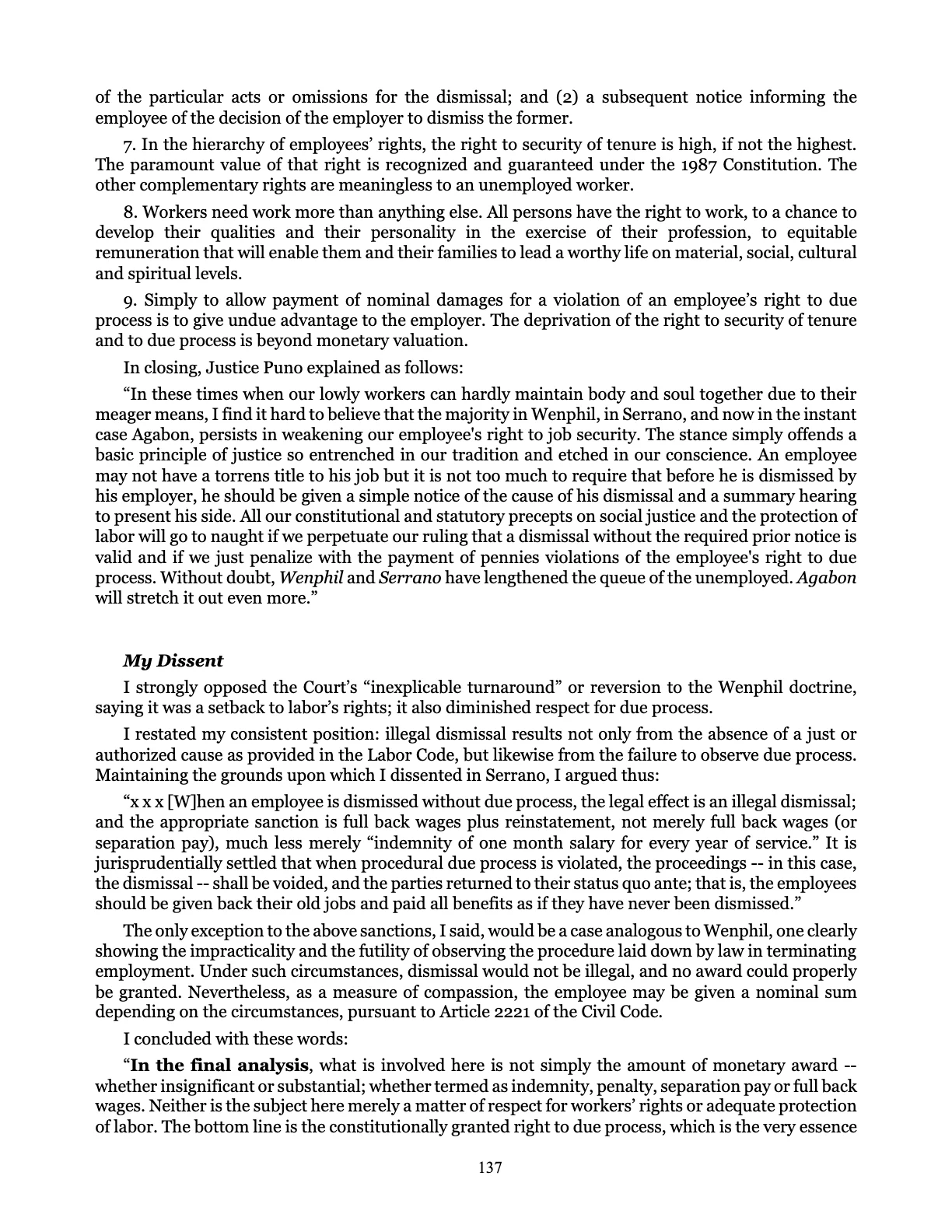 Judicial Renaissance, page 137