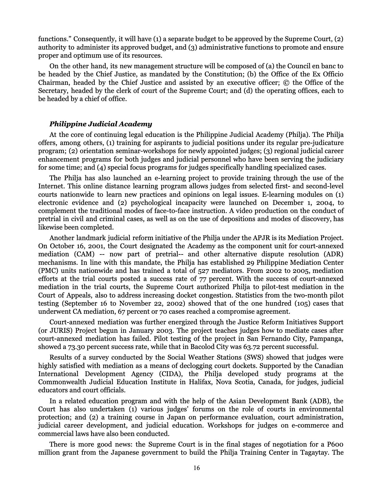 Judicial Renaissance, page 16