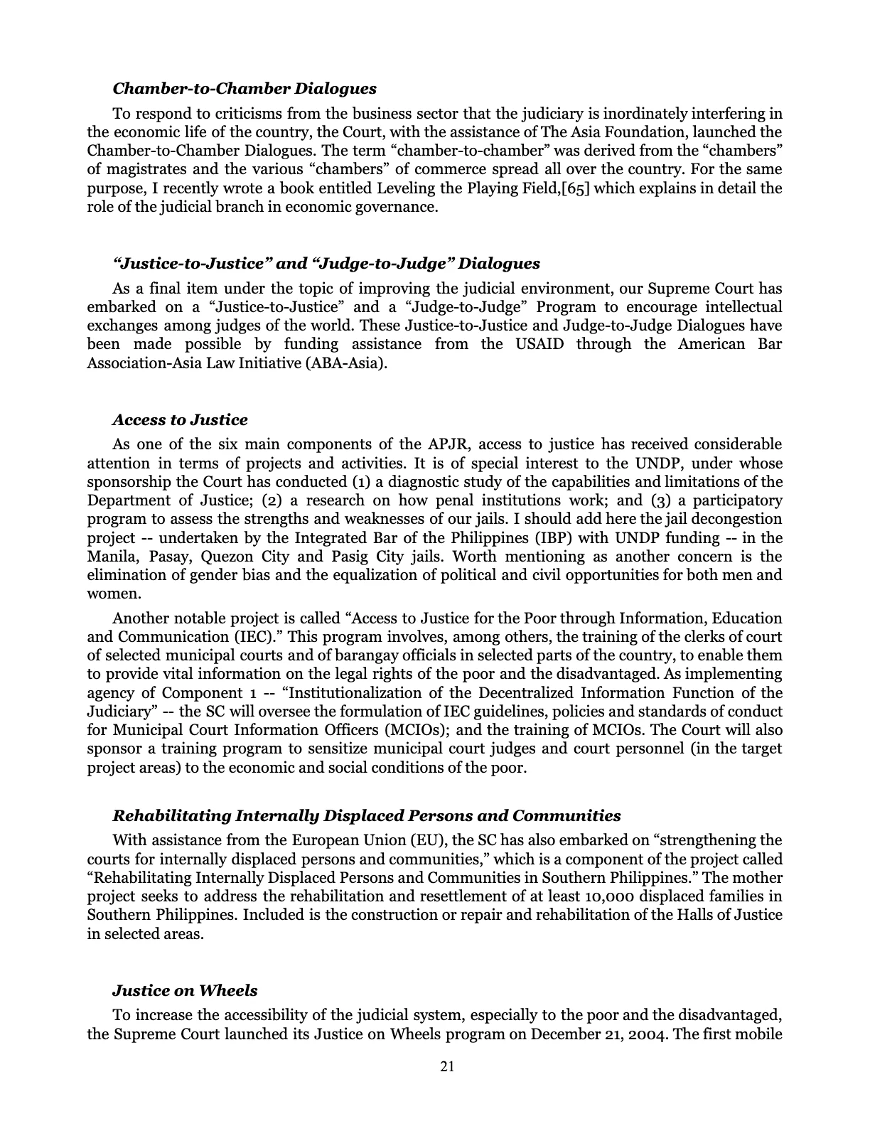 Judicial Renaissance, page 21