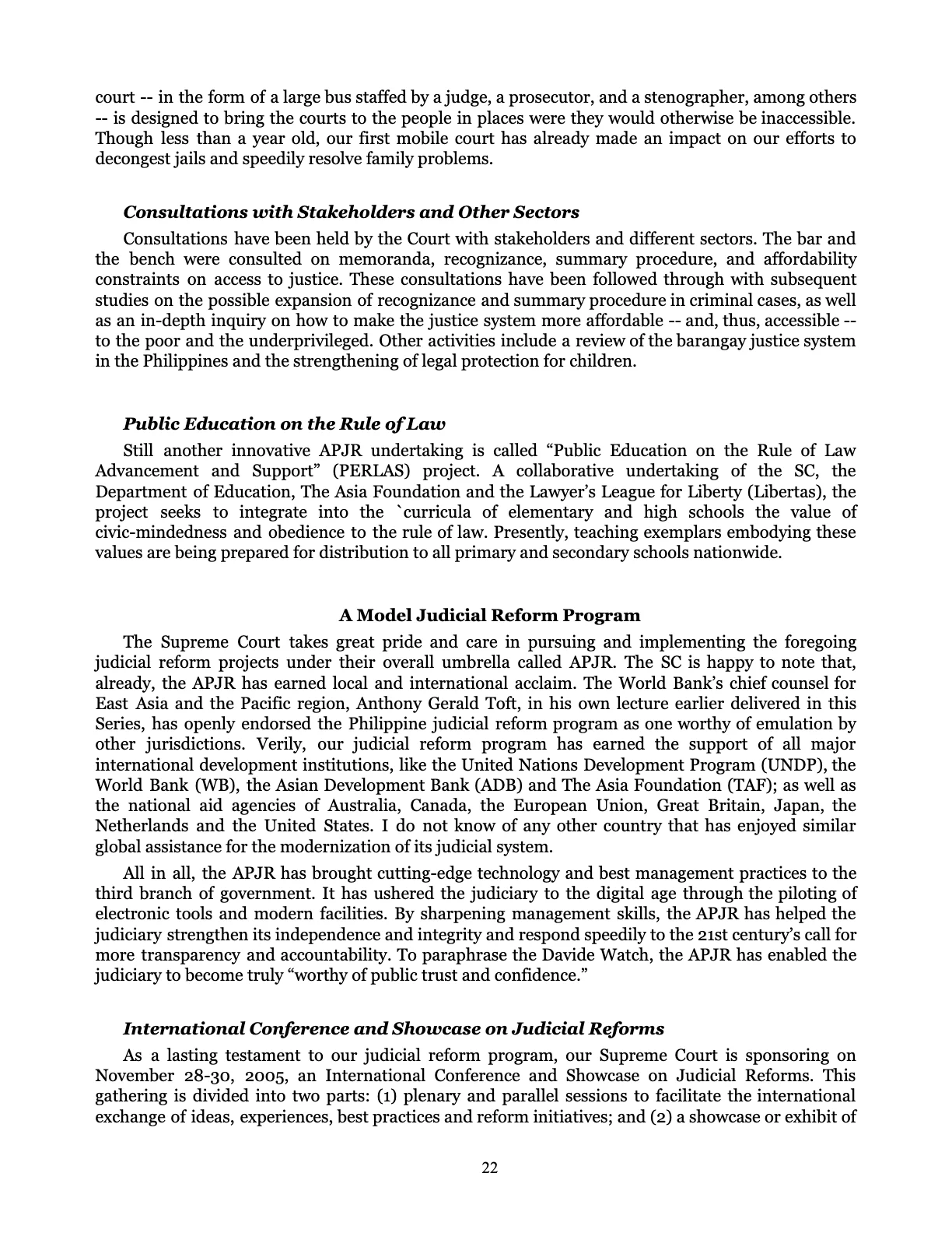 Judicial Renaissance, page 22