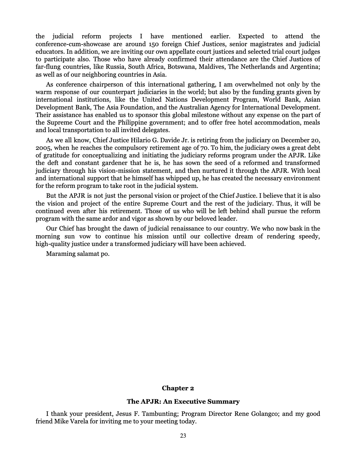 Judicial Renaissance, page 23