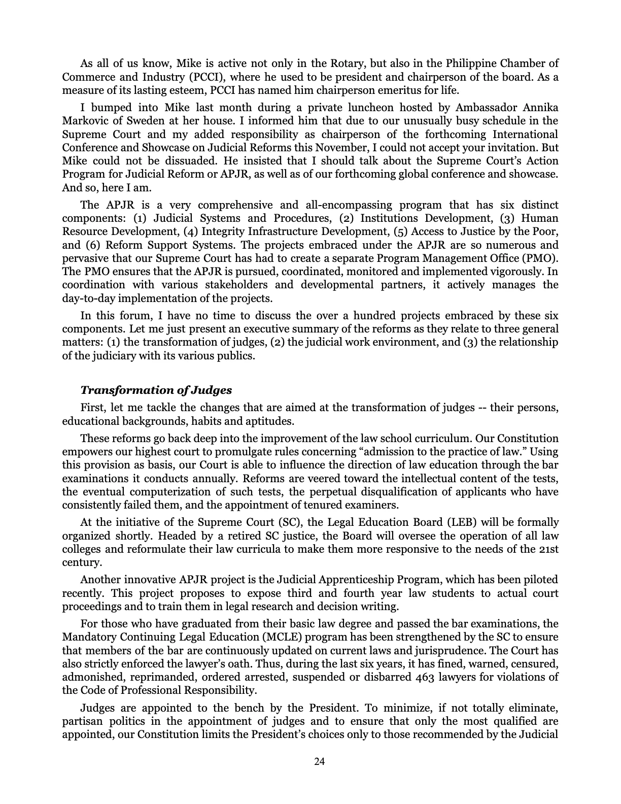 Judicial Renaissance, page 24
