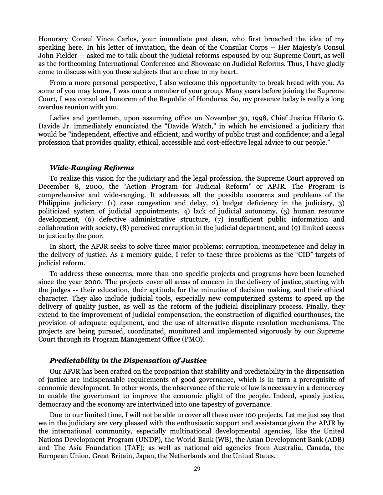 Judicial Renaissance, page 29