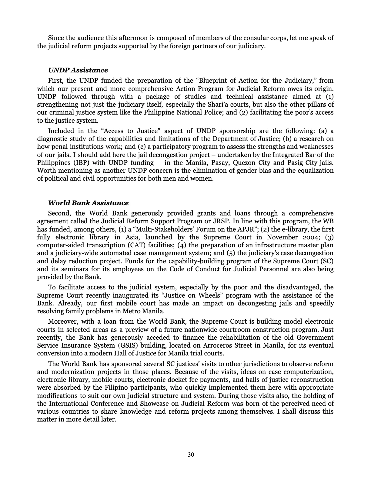 Judicial Renaissance, page 30