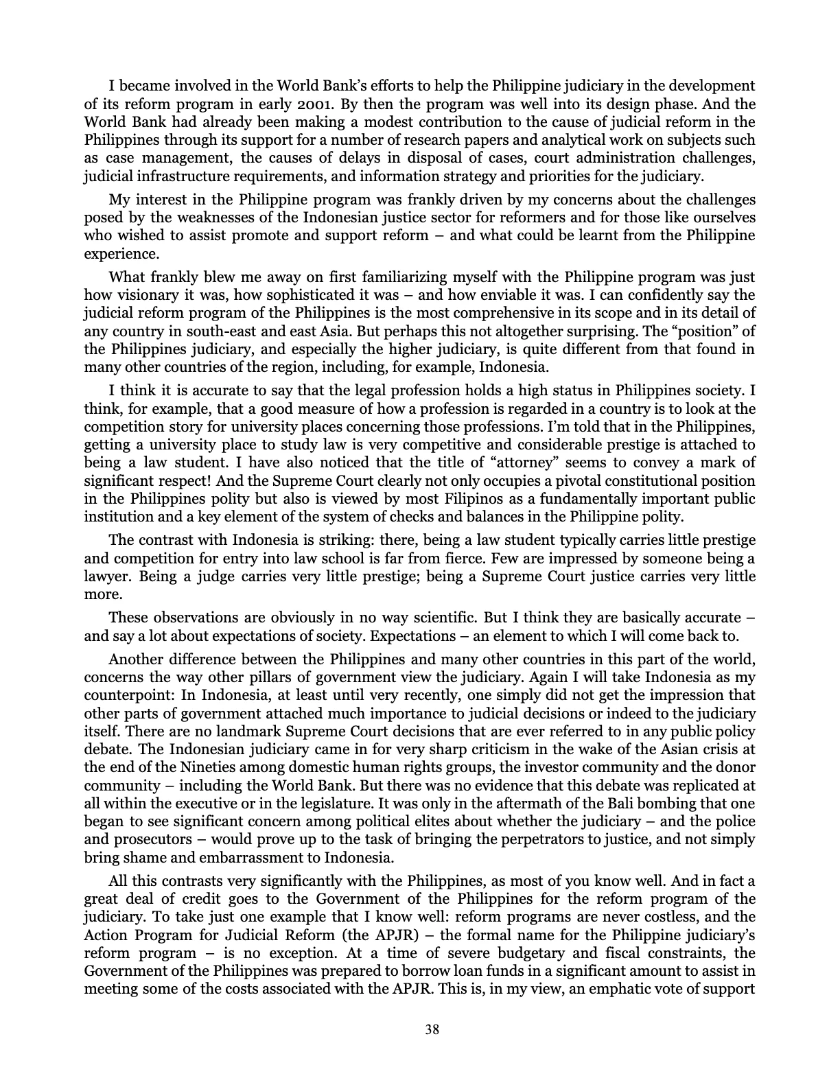 Judicial Renaissance, page 38