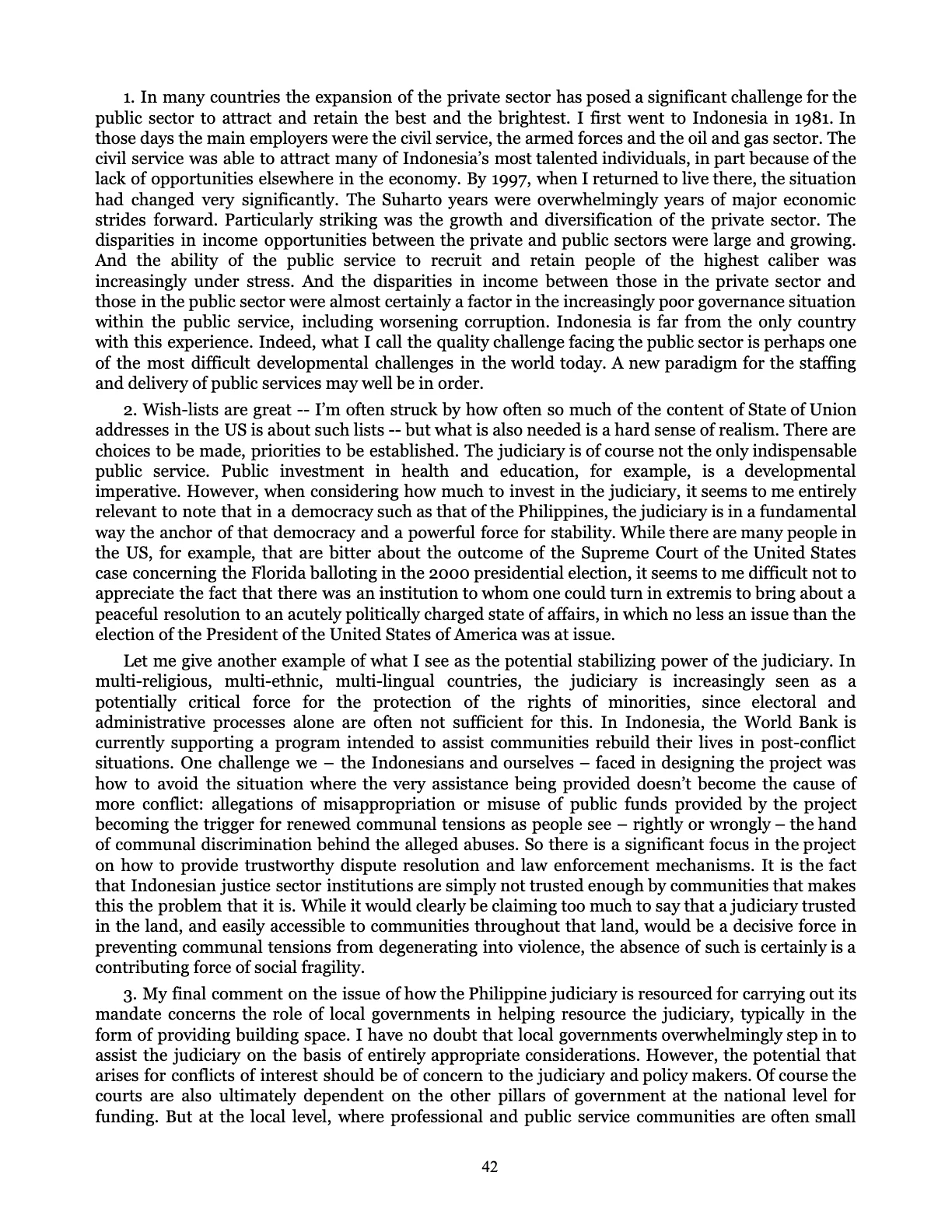Judicial Renaissance, page 42