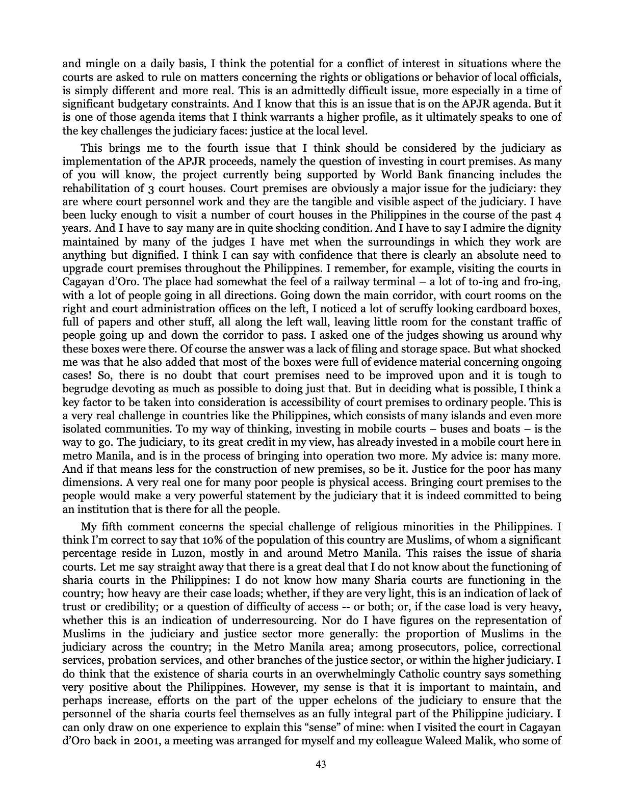 Judicial Renaissance, page 43