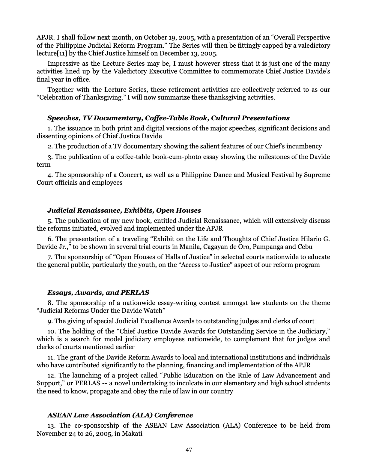 Judicial Renaissance, page 47