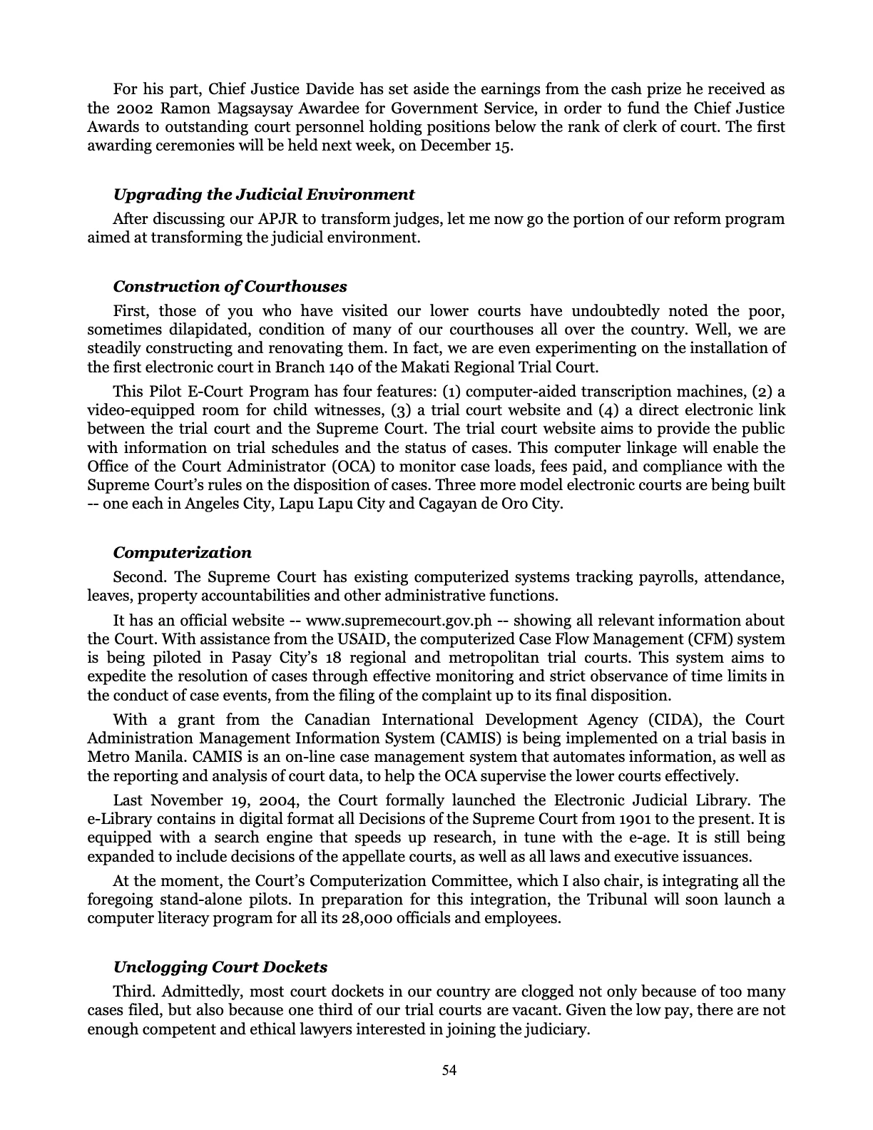 Judicial Renaissance, page 54