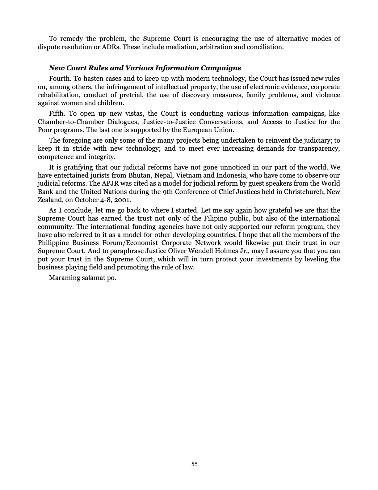 Judicial Renaissance, page 55