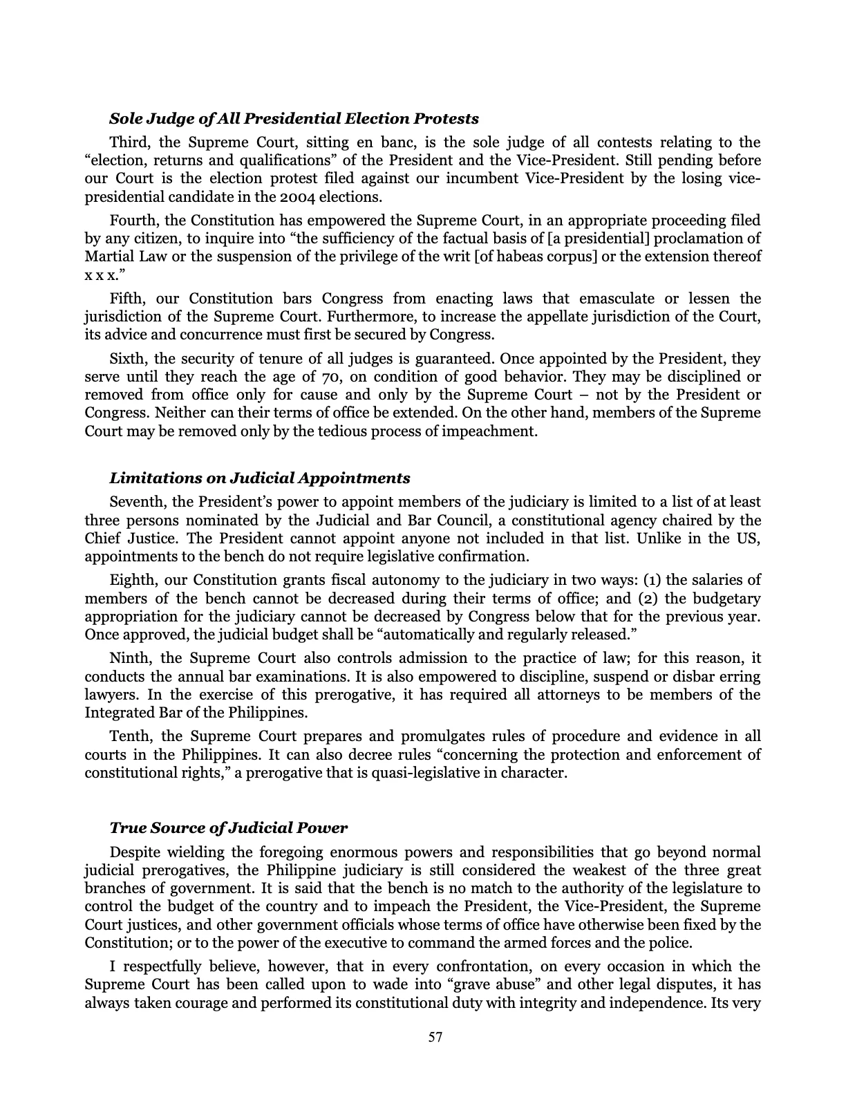 Judicial Renaissance, page 57