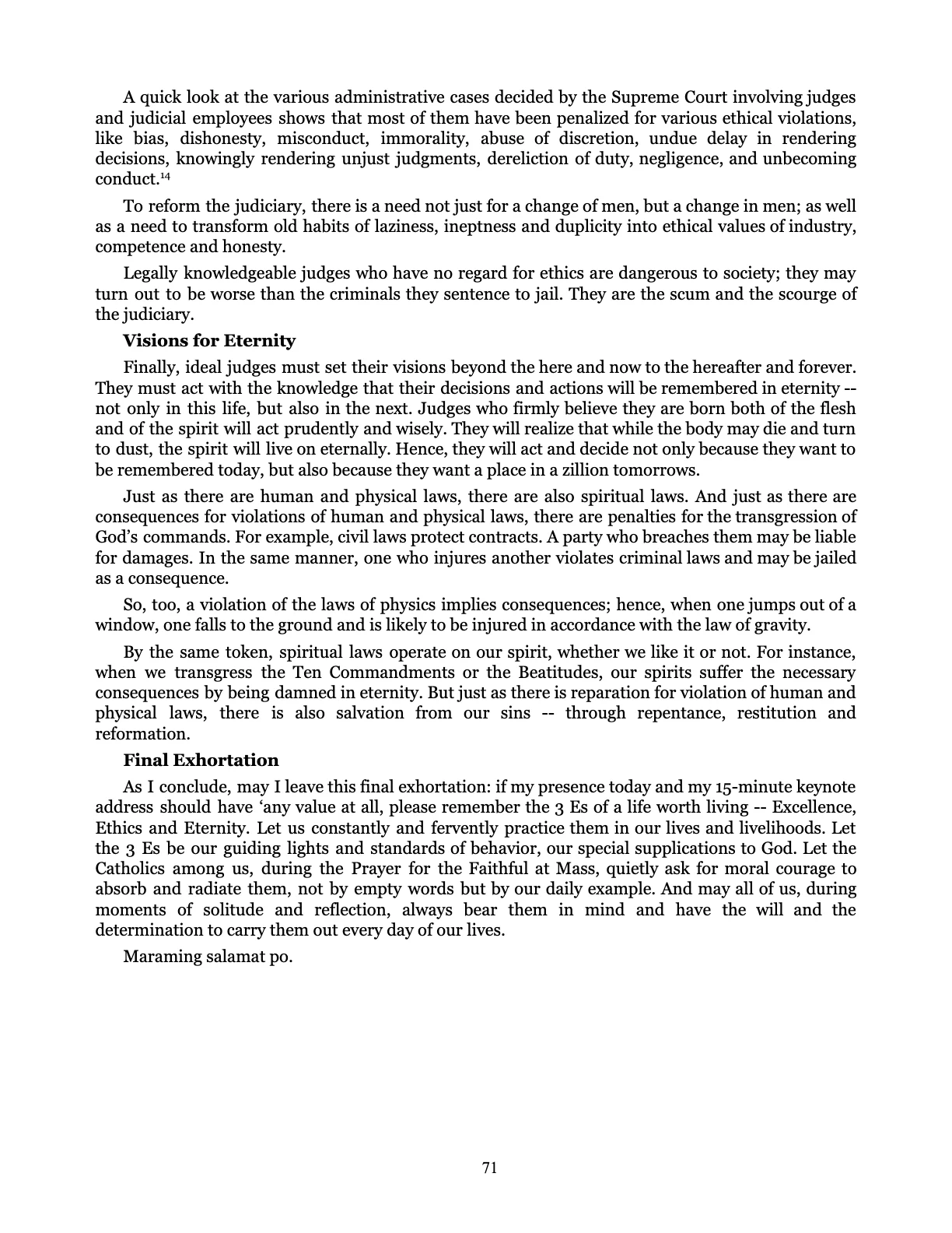 Judicial Renaissance, page 71