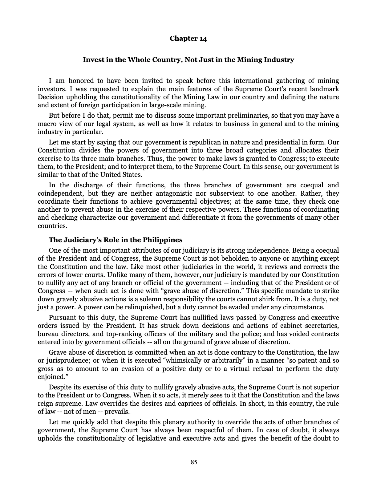 Judicial Renaissance, page 85