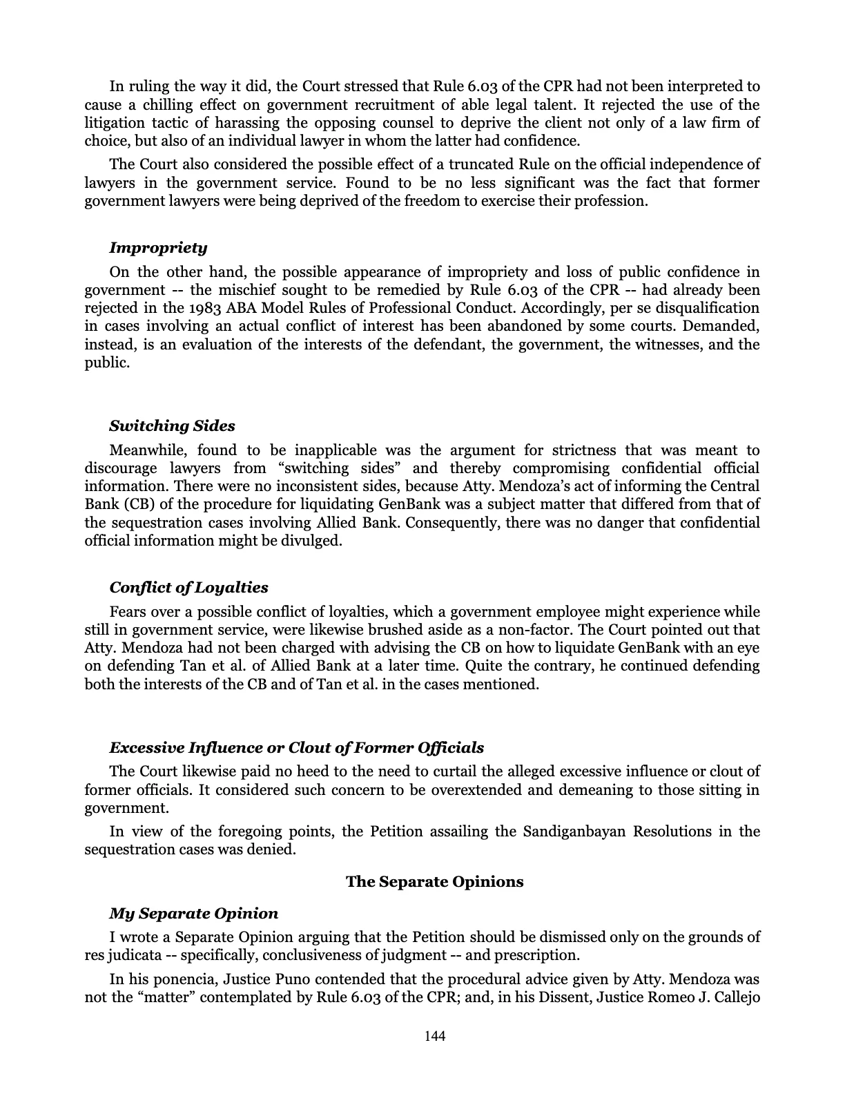 Judicial Renaissance, page 144