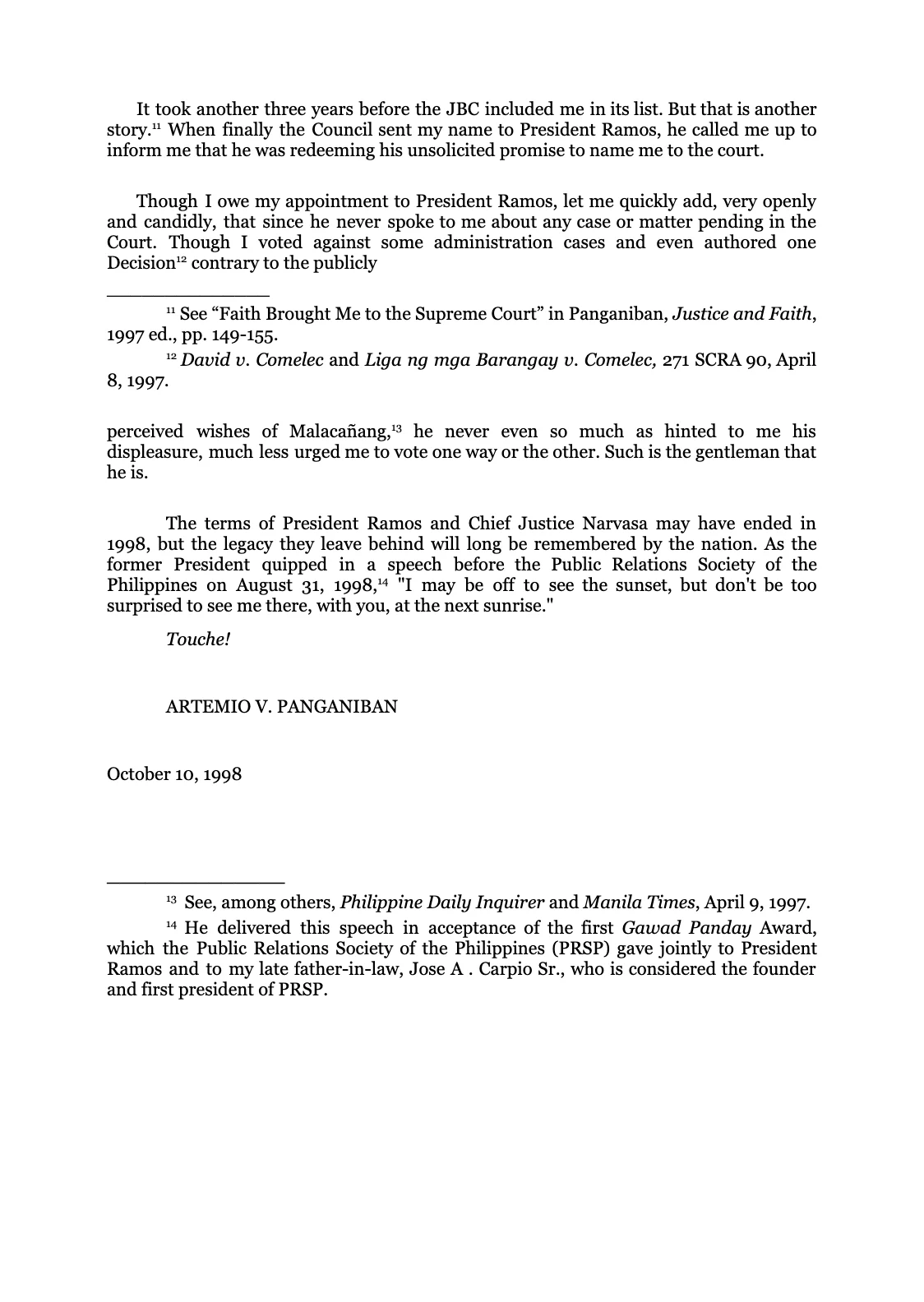 Battles in the Supreme Court, page 20