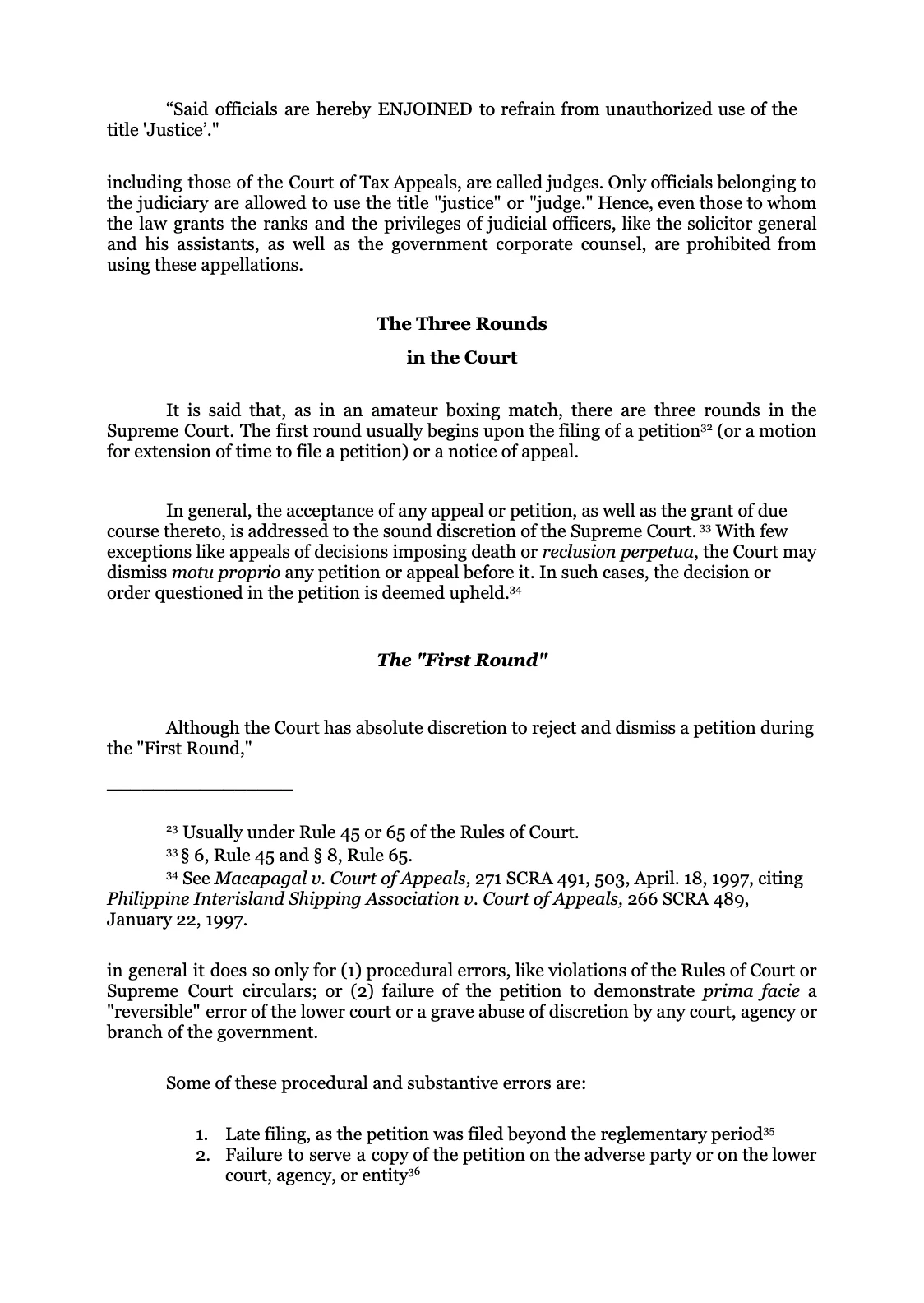 Battles in the Supreme Court, page 31