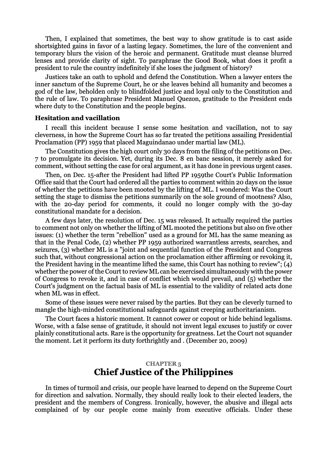 WITH DUE RESPECT, page 31