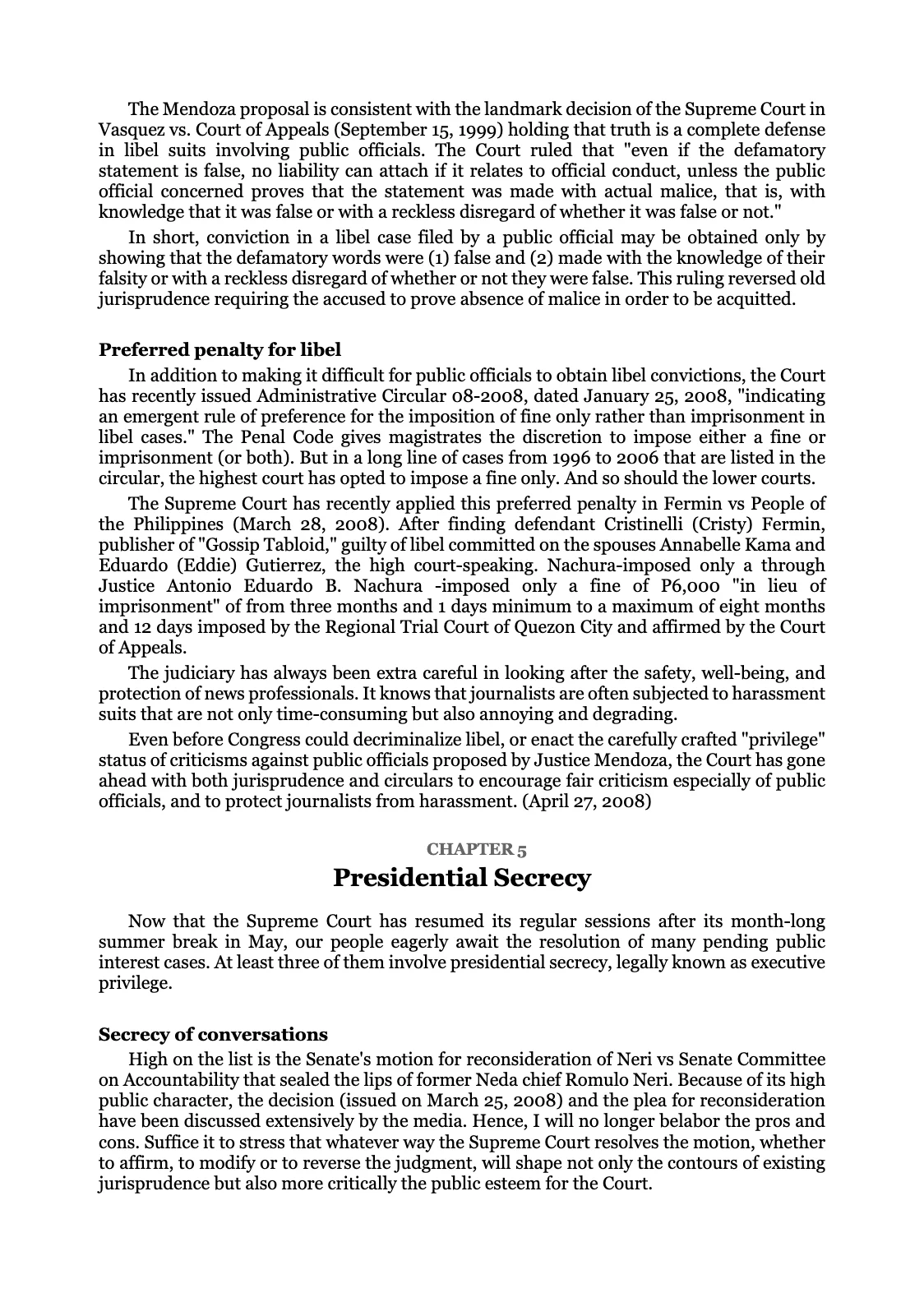 WITH DUE RESPECT, page 62