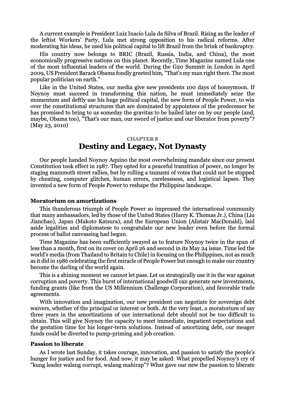 WITH DUE RESPECT, page 100