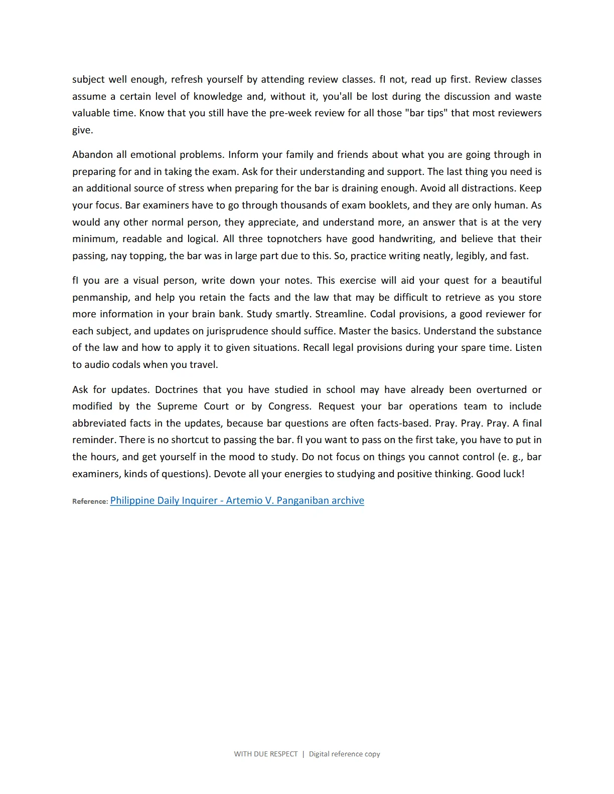 WITH DUE RESPECT, page 57