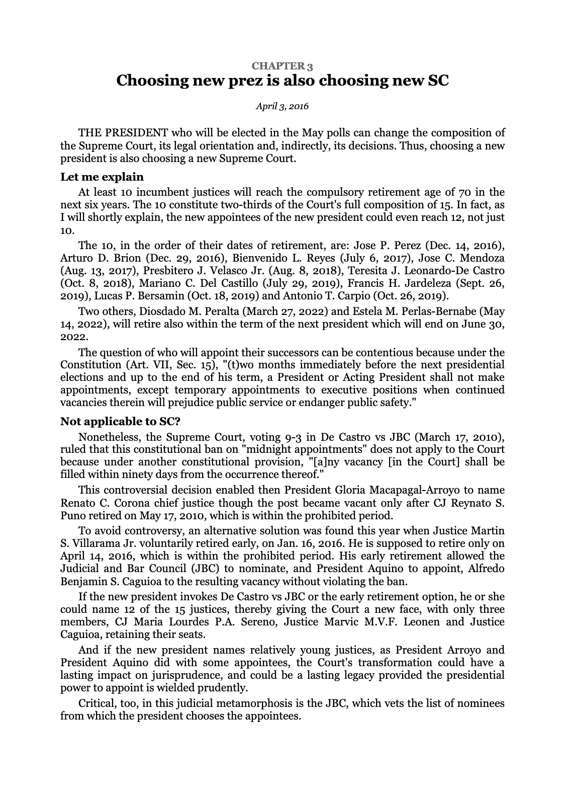 WITH DUE RESPECT 3, page 22