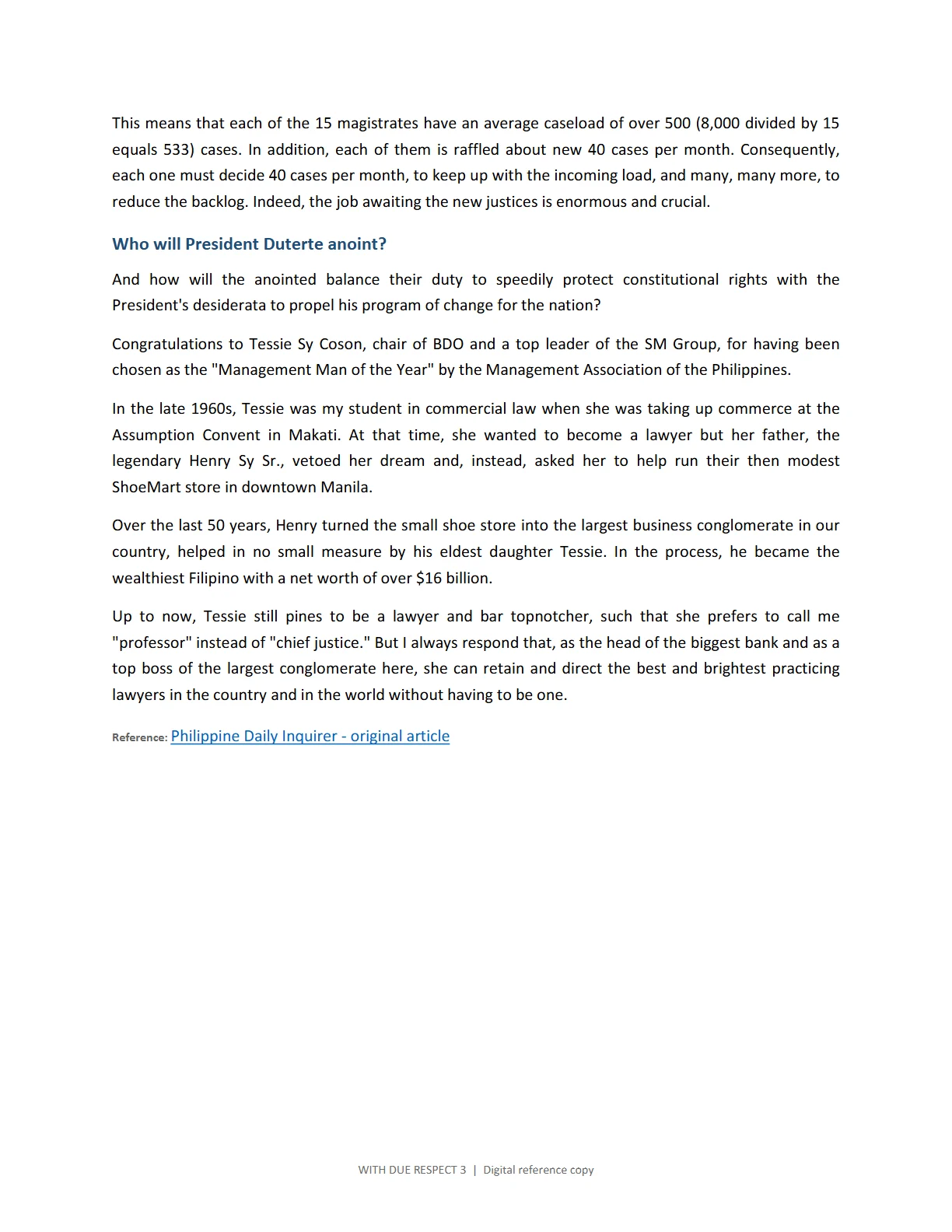 WITH DUE RESPECT 3, page 22
