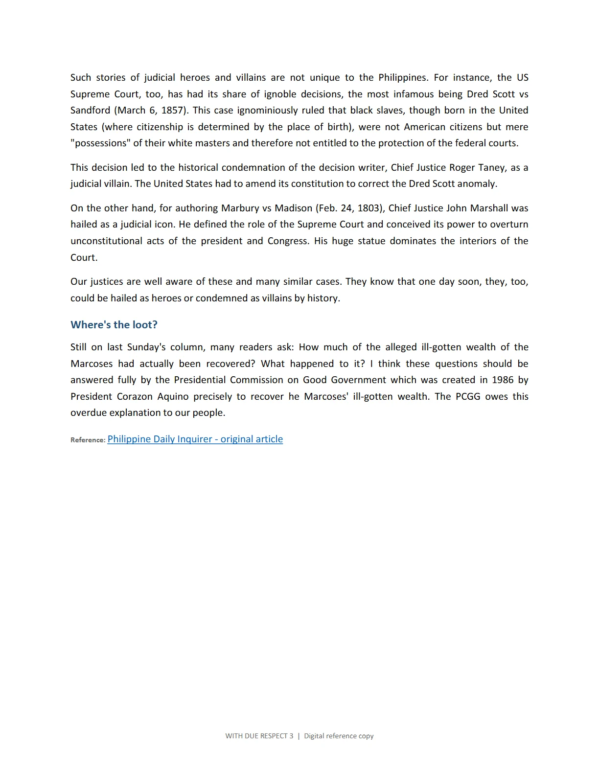 WITH DUE RESPECT 3, page 30