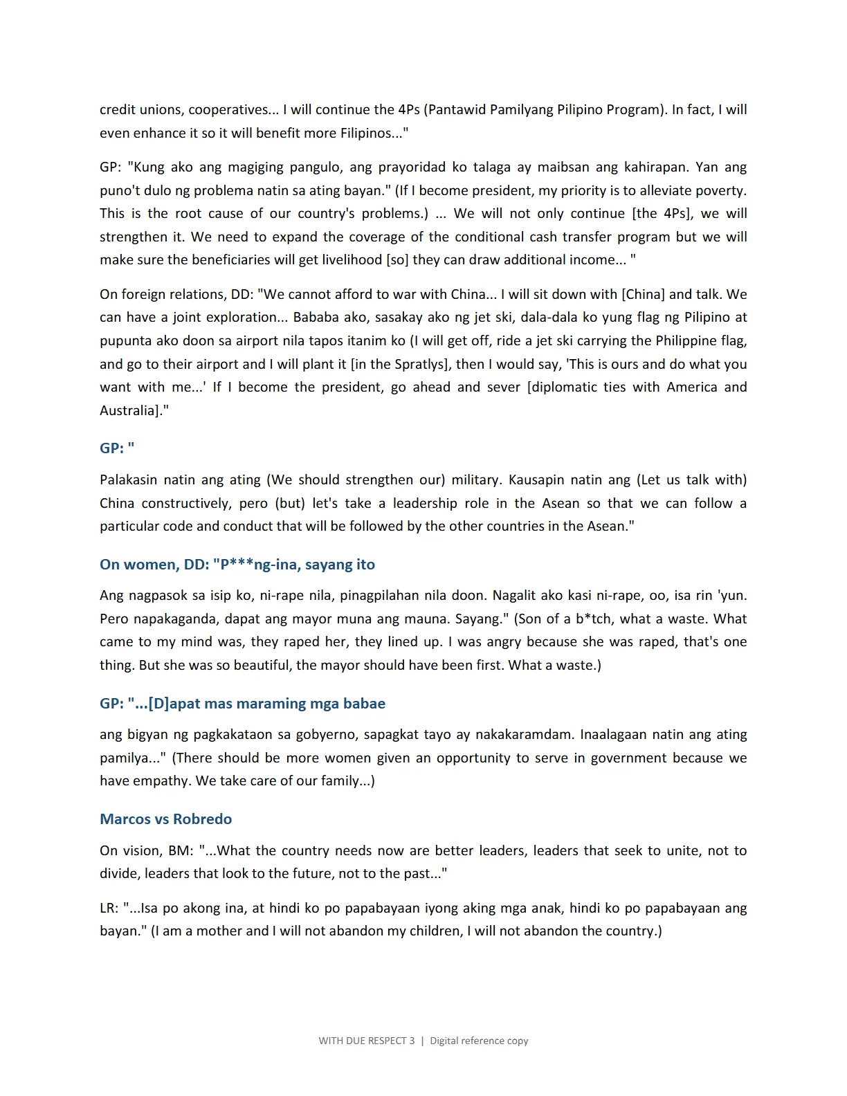 WITH DUE RESPECT 3, page 320